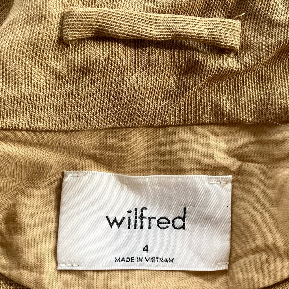 Aritzia Wilfred Chevalier linen-blend jacket. 🤎 - Picture 9 of 10